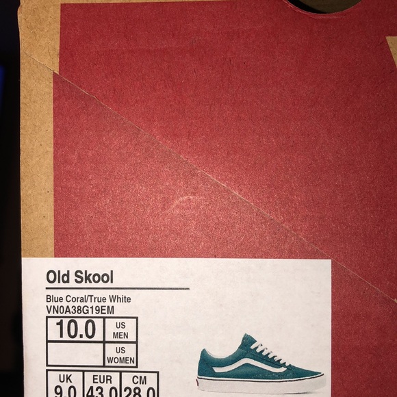 Blue Coral -Old Skool Vans - Picture 3 of 3